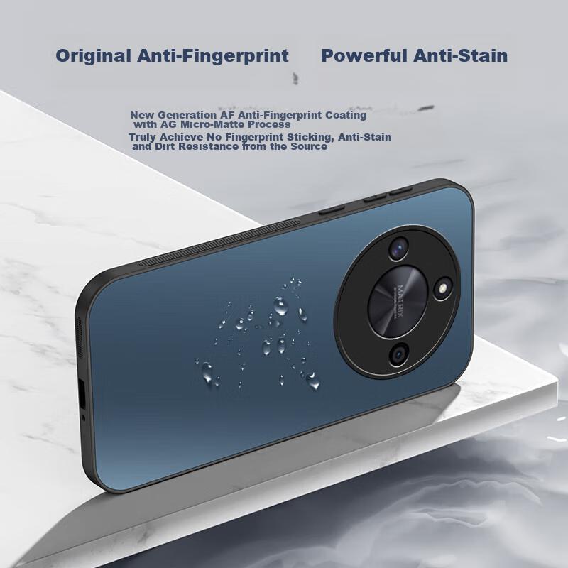 HotFire AG Matte Case for Honor X50 GT, Matte Full Coverage Ultra Thin Anti-drop Anti-fingerprint Case - Graphite Black