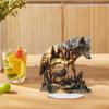 Acrylic 3D Mythical Ornaments Statue Retro Western Fantasy Themed Acrylic Decorations for Living Room Home Office Accessories