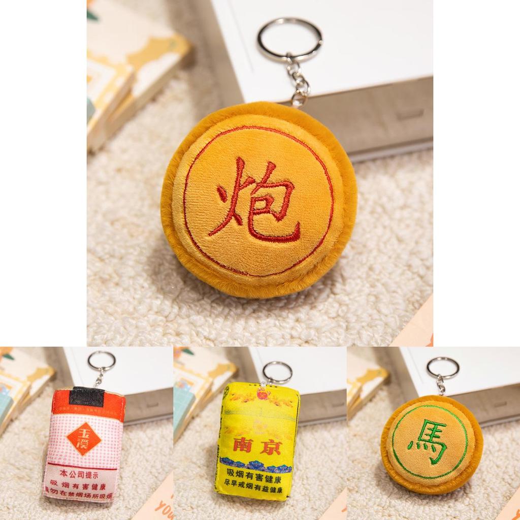 Capybara Animal Plush Mahjong Token With Dice Charm For Backpack Decoration