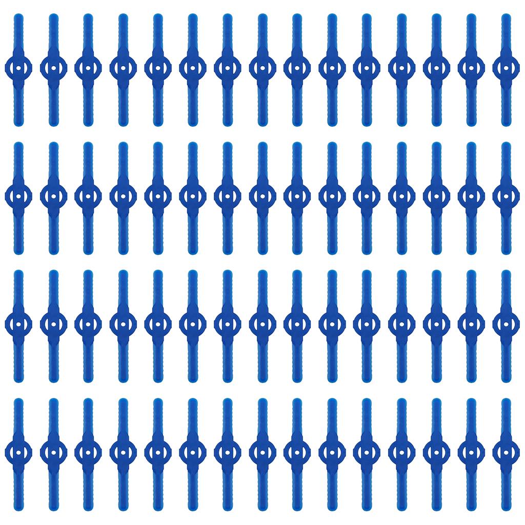 60Pcs String Trimmer Head Blades Wear Resist Weed Eater Wacker Blades Universal Weed Trimmer Head for Grass Trimmer Lawn Mowers