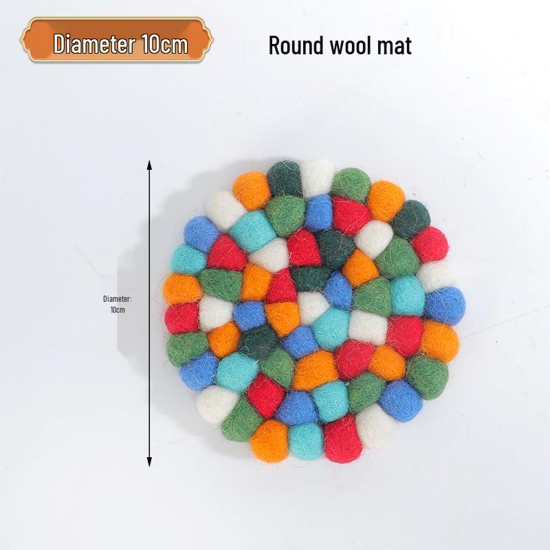 

Войлочная подставка под тибетскую поющую чашу - Цветная подушка для йоги и инструмент Дхармы