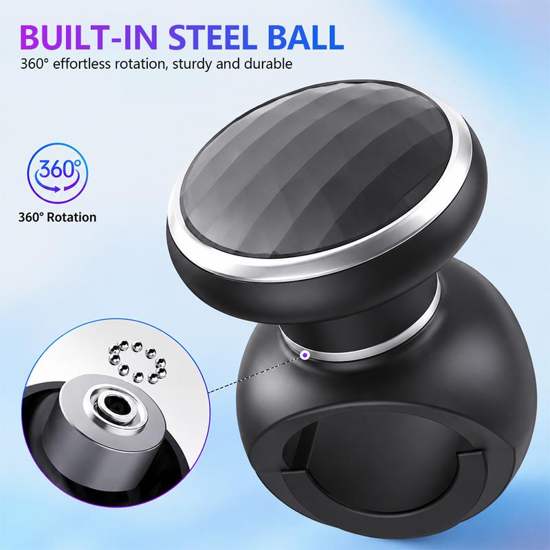 Universal Steering Wheel ABS Spinner Car Steering Wheel Booster Handle Aid Booster Knob Bearing Power Handle Holder Accessories