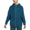 Nike Logo Solid Color Long Sleeve Hooded Jacket Women jackets Wisteria-Blue DQ1170-460