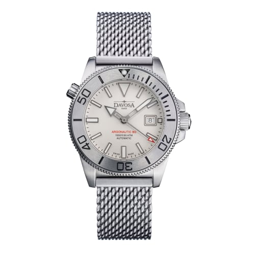 Davosa Argonautic BG Swiss-Made Automatic Watch, 30 ATM Water Resistant, Silver, 161.528.11, Men's