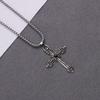 Retro Cross Pendant Hip Hop Necklace - Unisex Fashion Statement Chain