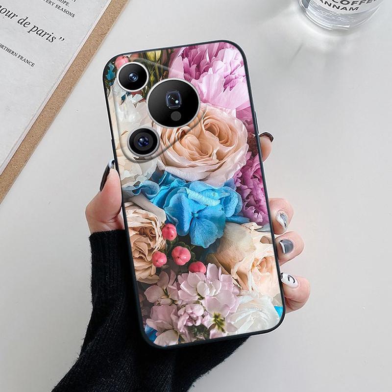 For Huawei Pura 70 Case Lovely Cartoon Flower Soft Silicone Phone Cover For Huawei Pura 70 Pro Plus Pura70 Ultra Funda Coque