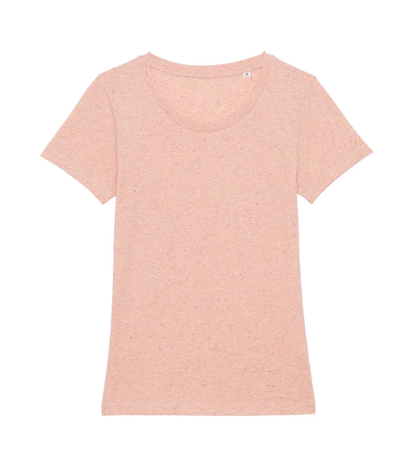 

Women s Organic Organic Cotton Pink Crew Neck T-Shirt Girl T-shirt L
