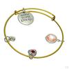 Birthstone Expandable Women' Bangle Bracelet