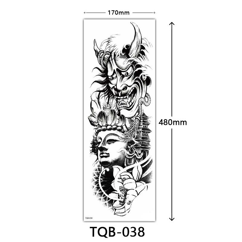 Full Arm Tattoo Sticker, Full Arm Big Picture Tattoo Sticker, Flower Arm Tattoo Sticker Tattoo