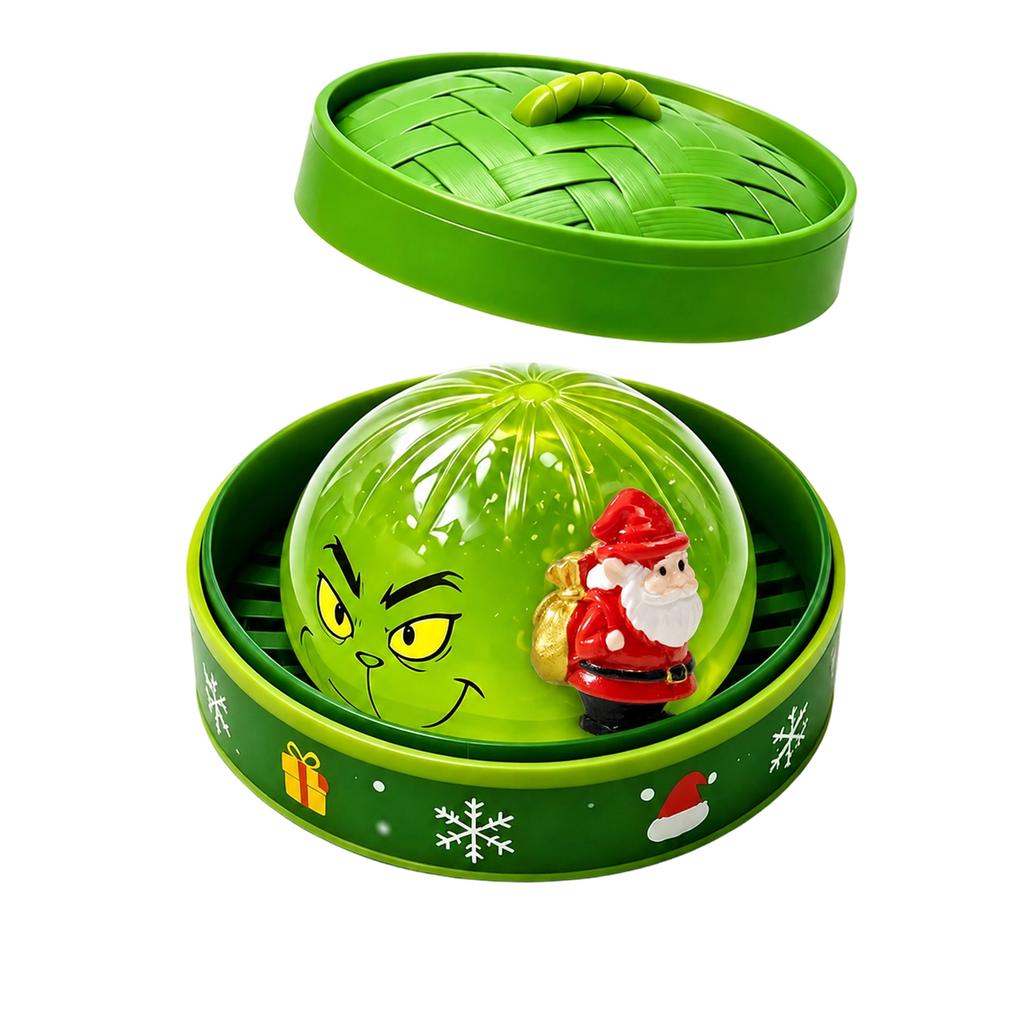 Halloween Steamed Bun Toy with Steamer Basket for Stress
