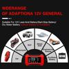 Smart Battery Charger 12V6A Digital Display Screen Suitable for Lead Acid Batteries Car/Motorcycle Charger EU Plug
