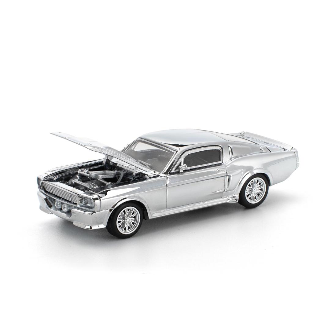 Genesis Company POP RACE Shelby Mustang GT500 Silver Chrome Finished Model PR640312 1/64