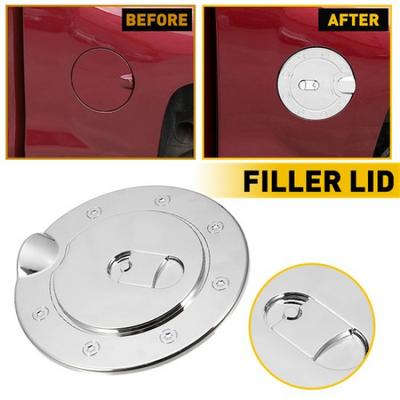For Chevy Silverado GMC Sierra 07-14 Chrome Plated ABS Gas Fuel Tank Door Cover