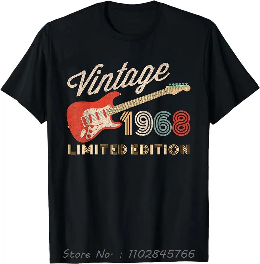 Vintage Mens Clothing Classic Car Oversized Tshirt1968 Streetwear Cotton Tshirt Personalized Camiseta Hombre Fitness T Shirt