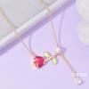Rose Necklace Women'S Light Luxury Simple Versatile Fresh Natural Flower Pendant Clavicle Chain Accessories
