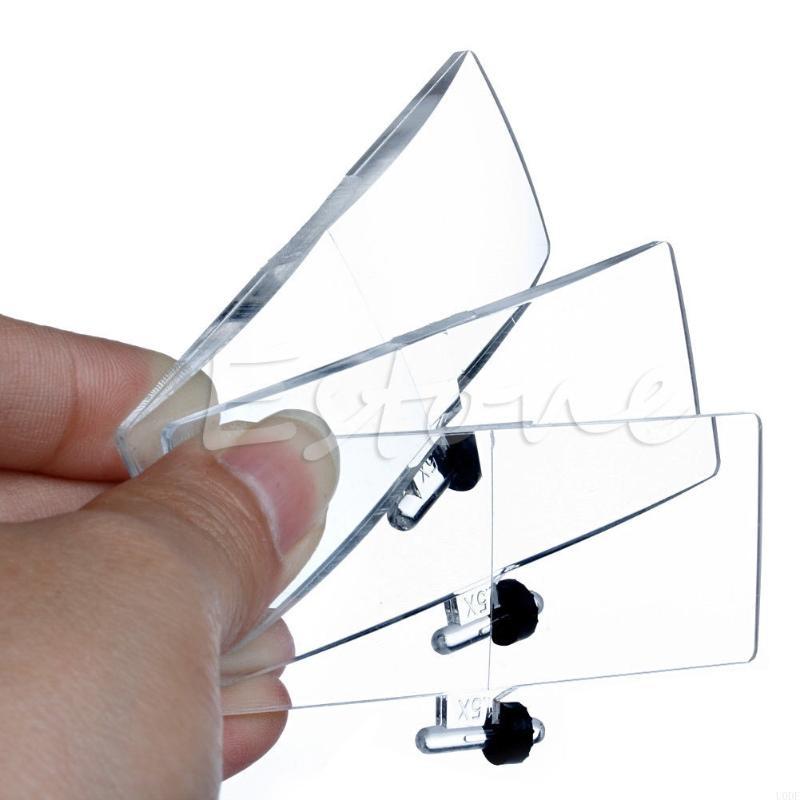 

Folding Eyeglass Clip On Loupe Glass Handsfree Precise Magnifier 3.5X&Other чорний