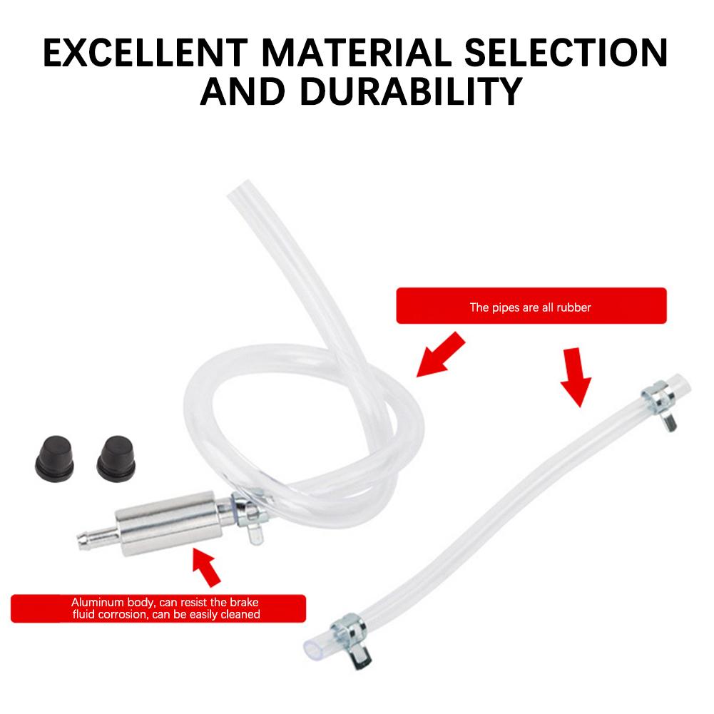 500mm Hose with One Way Valve Tube Bleeding Tool Replacement Adapter Hose Kit Car Motorcycle Clutch Hydraulic Brake Bleeder Kit