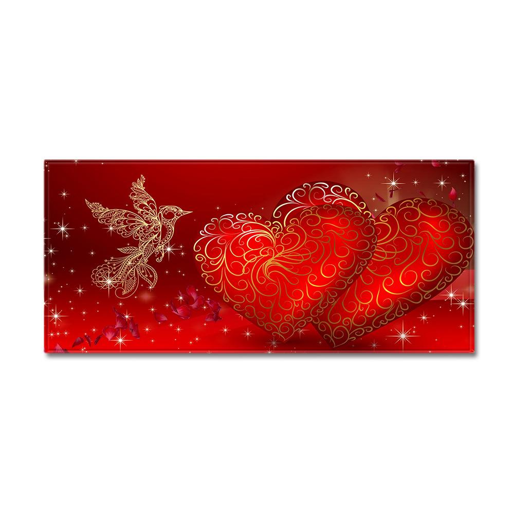 Valentine'S Day Carpet Long Floor Mat Love Theme Doormat