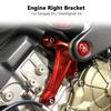 Motorcycle Accessories CNC Aluminum For Ducati Streetfighter V4 Panigale V4 S V4S New Engine Right Upper Bracket Parts