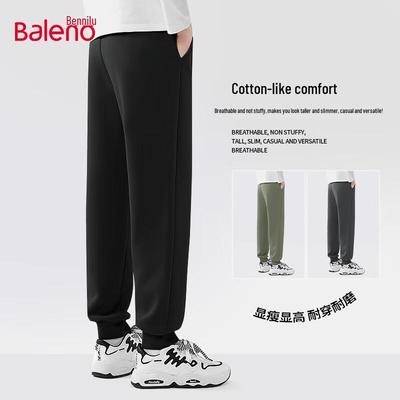 Baleno Herren schwere Baumwollmischung lockere konische Hose