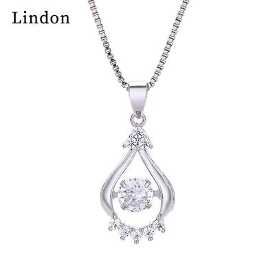 Lindon Women Necklace Pendant Copper Alloy Zircon Fashion Gift