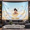 Wall Hanging Tapestry Custom NameDragon Ball Pattern Personalized Printed Fabric Wall Decor