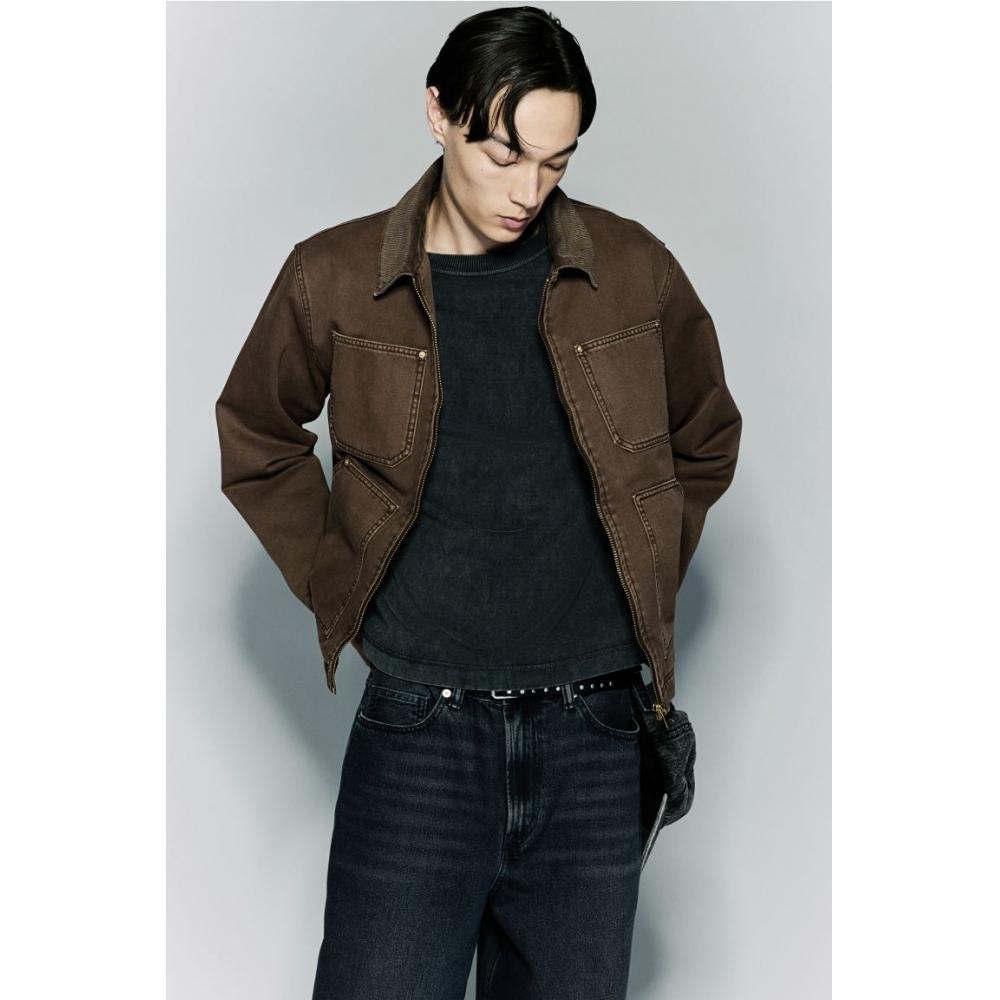 

Куртка свободного кроя HM Padded Utility коричневого цвета XS