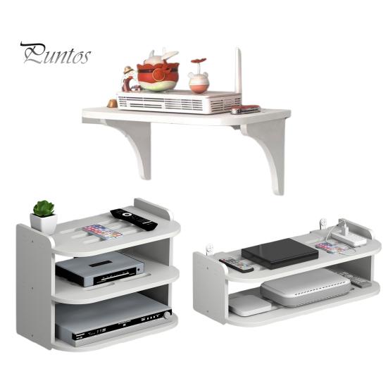 Półka ścienna do routera, organizer listwy zasilającej, dwuwarstwowa konstrukcja, wytrzymała, łatwa instalacja, pływający uchwyt ścienny