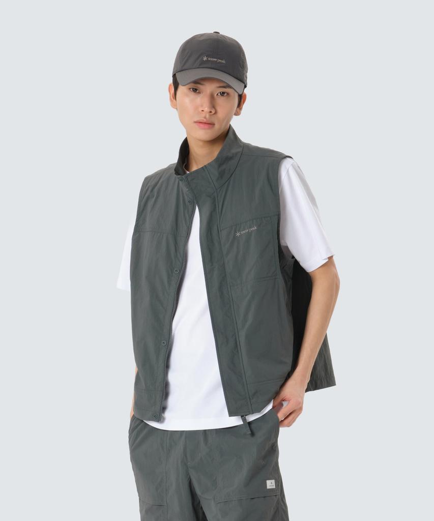 Snowpeak Apparel Taslan Stand-Neck Vest (S26Mmlve50) Urban Green