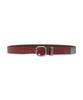 NOT4NERD Split 4 Symbol Oval Buckle Belt - Red