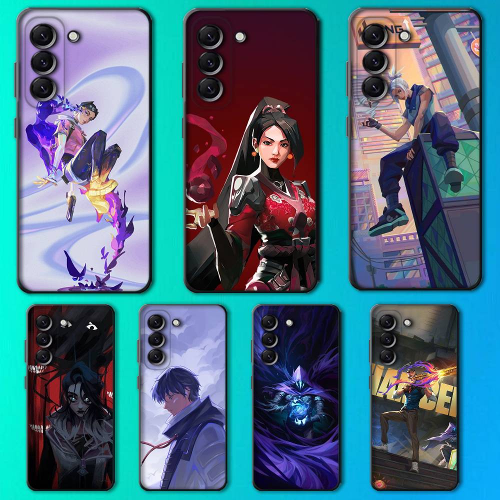 Hot Valorant Game Phone Case For Samsung Galaxy A13,A21s,A22,A31,A32,A52,A53,A71,A80,Soft Black Shell