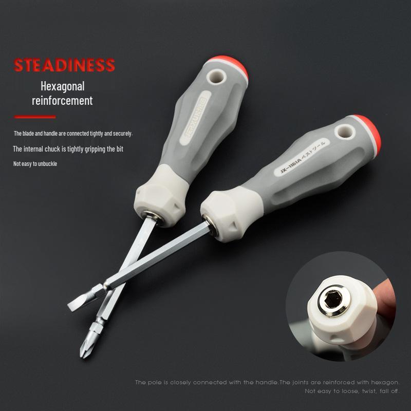 Cross & Phillips Double-Ended Magnetic Screwdriver Bit Set with Torx & Flat Head