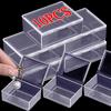 Mini Rectangle Storage Box Translucent Packing Dustproof Solid Strong Home Organizer Jewelry Ornaments Accept Case Container