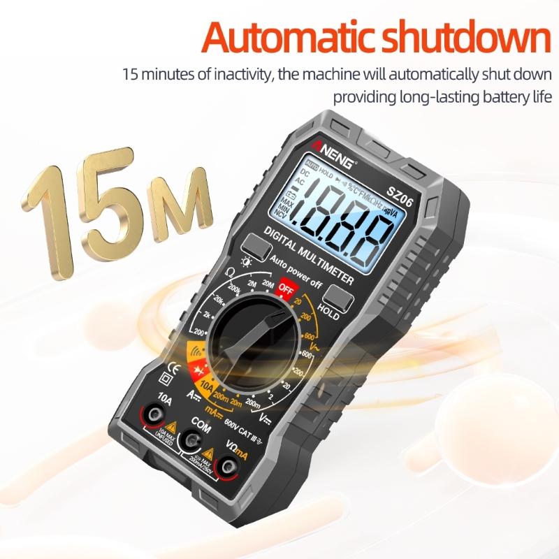 Digital Multimeter Pen Meter USB Charge Voltmeter Auto Ranges Voltage Tester Backlight Flashlight Sensitivity Adjustable