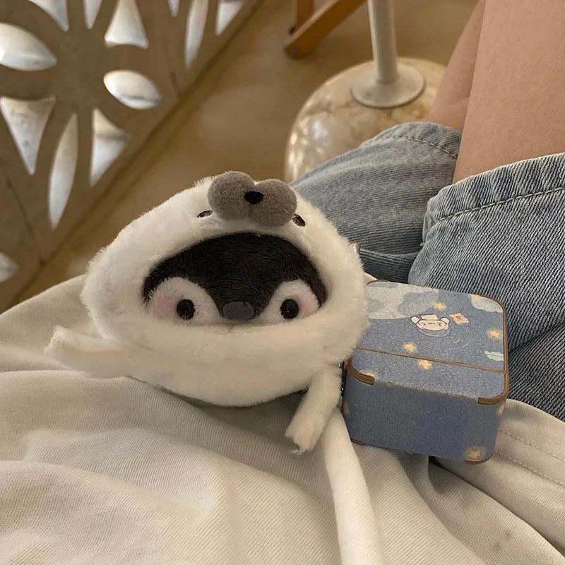 1Pc Kawaii Penguin Plush Doll Keychain Stuffed Taiyaki Design Toys Cartoon Cute Animal Plush Toy Plush Key Ring Bag Pendant