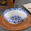 ZISIZ Blue and White Porcelain Soup Bowl
