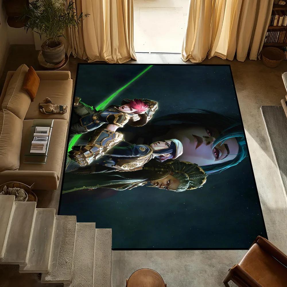 Door Mat Anti-Slip Kitchen J-JINX Bedroom Cartoon Handmade Tufted Rug Carpet Living Room A-Arcane2 Entrance Decoration
