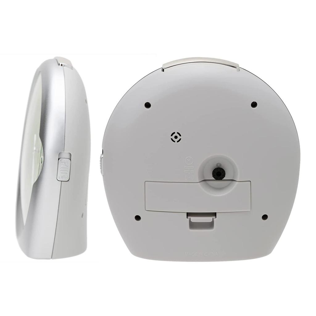 Casio Alarm Clock Analog Silver Snooze Light TQ-481-8JF