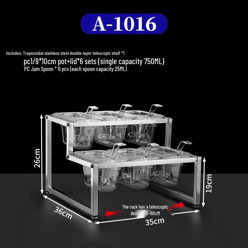 Jingbaodi Acrylic Condiment Dispenser Set