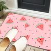 Watermelon Slice Pattern Office Rug Chair Mat, Entryway Carpet, Suitable for Front Door, Bedroom, Living Room, Desk, Holiday Gift