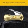Pack of 1/2 Brass Air Chuck Adapters Locking Feature for Valves Ideal for Travel Kits and Automotive Repair