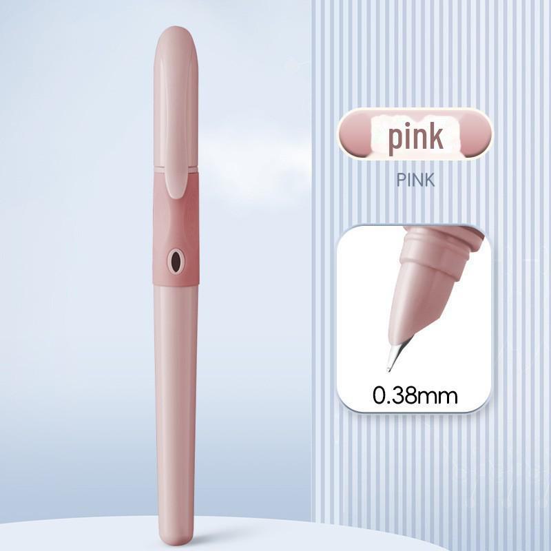 Zhengzi Student Fountain Pen - Iridium Gold 0.5mm Nib, 0.38mm Replaceable Ink Capsule, Steel Construction