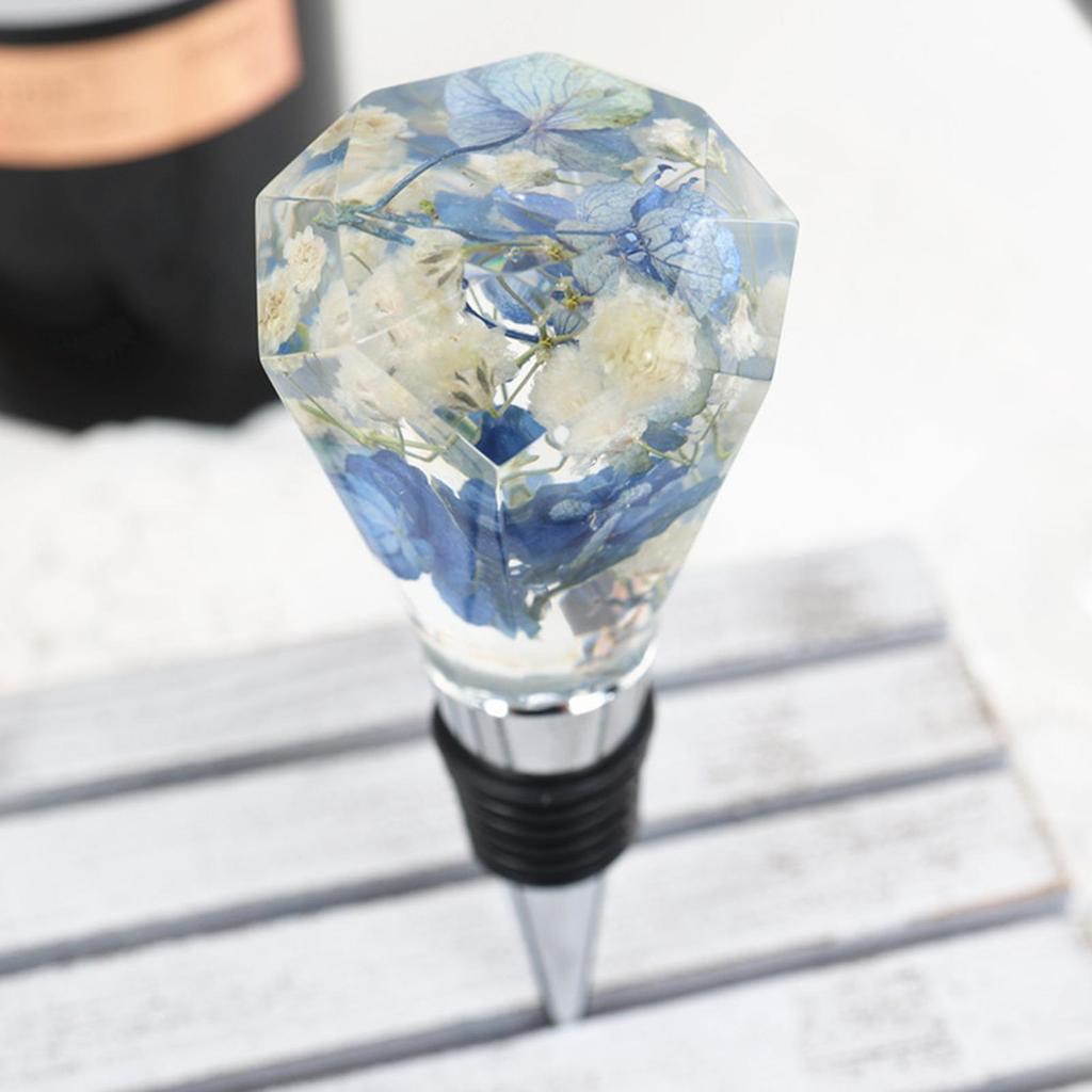 5 Pieces Silicone Wine Bottle Stopper Mold Crystal Resin Casting Mould