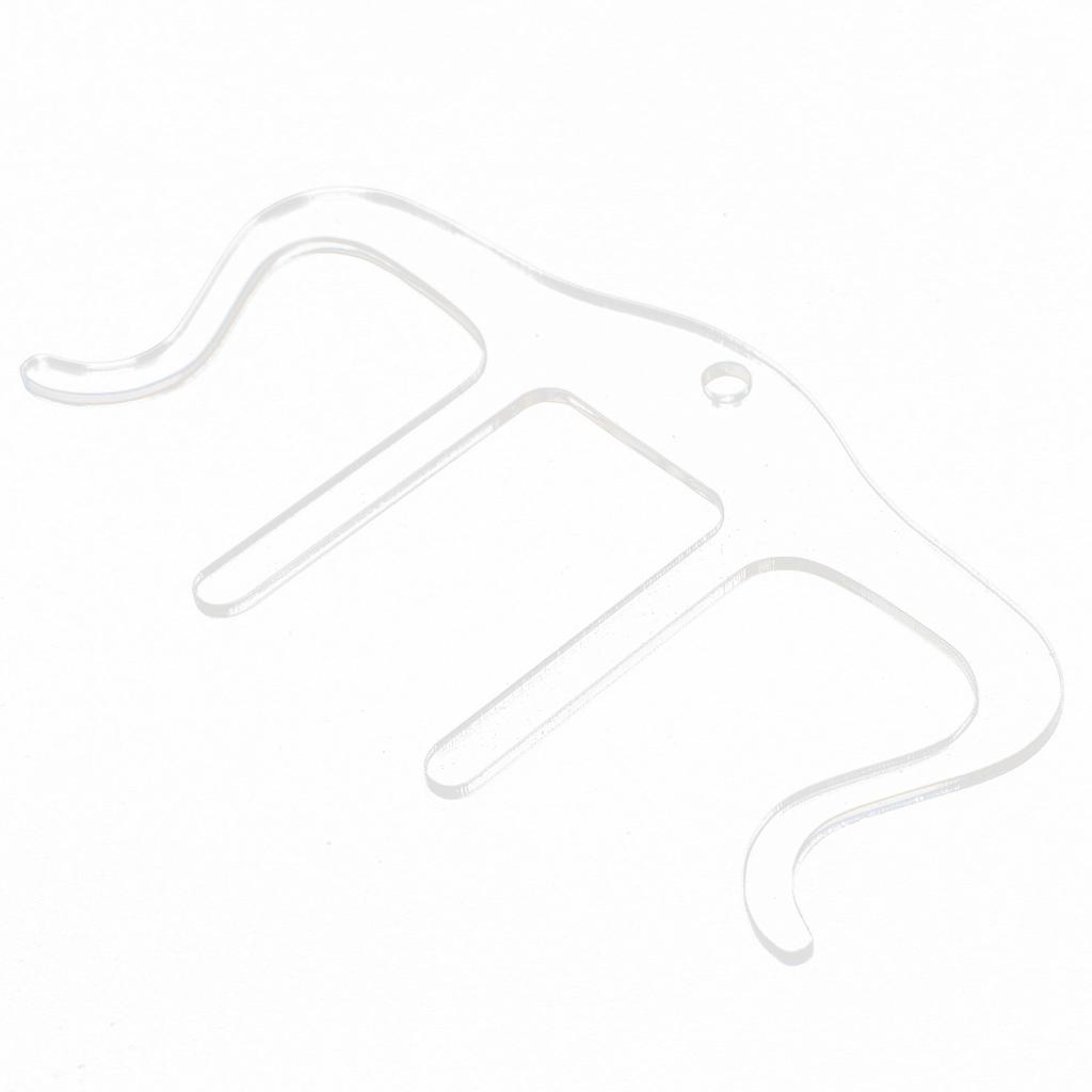 Music Book Clip Stand Page Holder M Shape Plastic Instrument Accessories for PianoTransparent