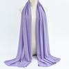 Fashion Pearl Chiffon Hijab Shawls Of Muslim Women Solid Color Head Wraps Scarf For Ladies