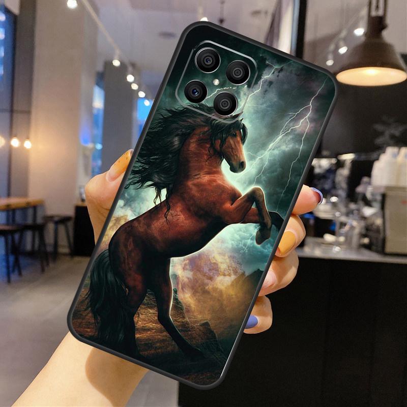 Horse Phone Case For Huawei P30 P20 P40 Lite P50 Pro P Smart 2019 Nova 5T Honor 50 X8 X9 Cover