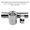 Bicycle Front Fork Crown Installation Tool Set Bike Headset Race Tool AntiSlip Setting System Extension for 28.6mm
