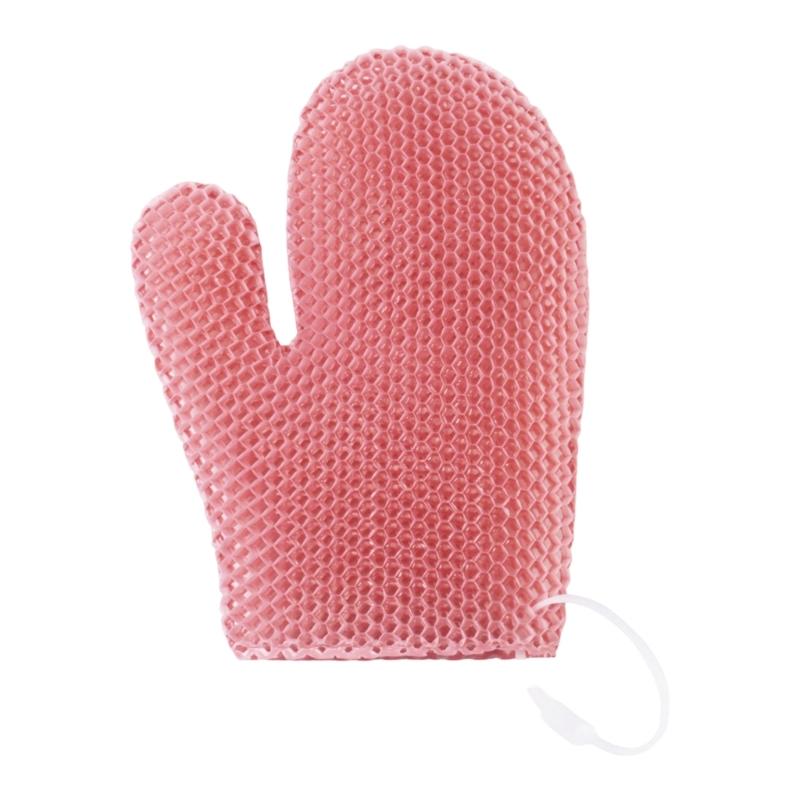 Gentle Peeling Shower Gloves Plastic For Daily Use And Post Workout Cleansing Family Use
