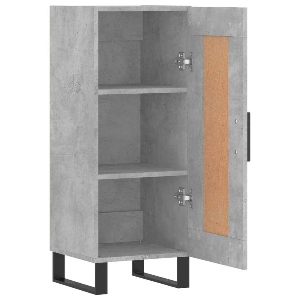 Sideboard Concrete Grey 34.5 x 34 x 90 cm Engineered Wood