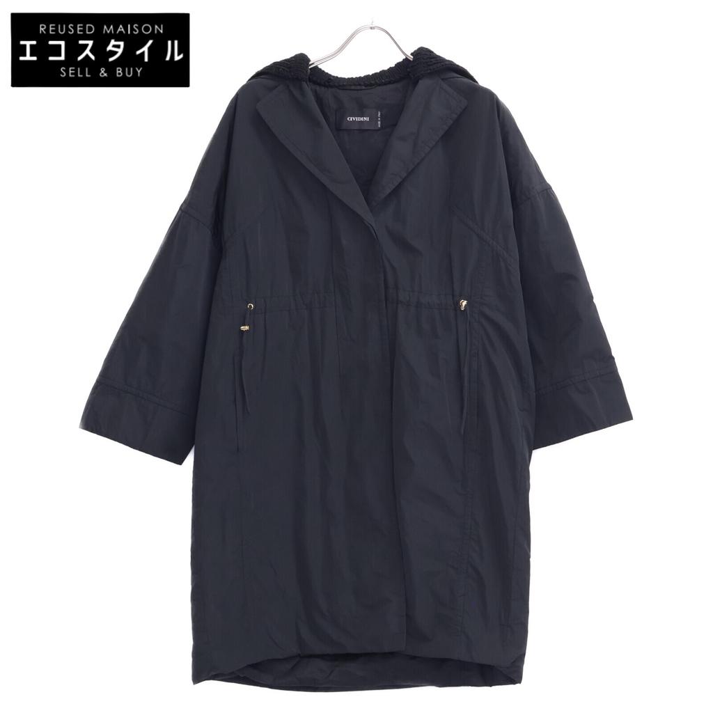 CIVIDINI MPM7205001 Black Hoodie Jacket Coat 40 blackUsed